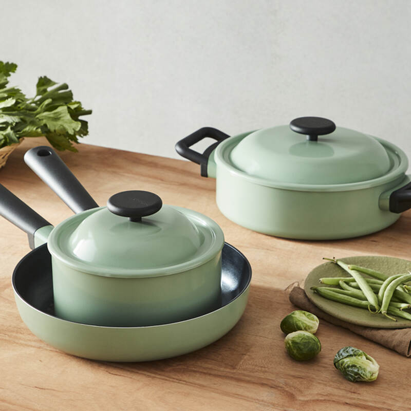 Nồi Decor Hai Tay Cầm Locknlock 24cm - Màu Mint - LDE1244IH, , large image number null